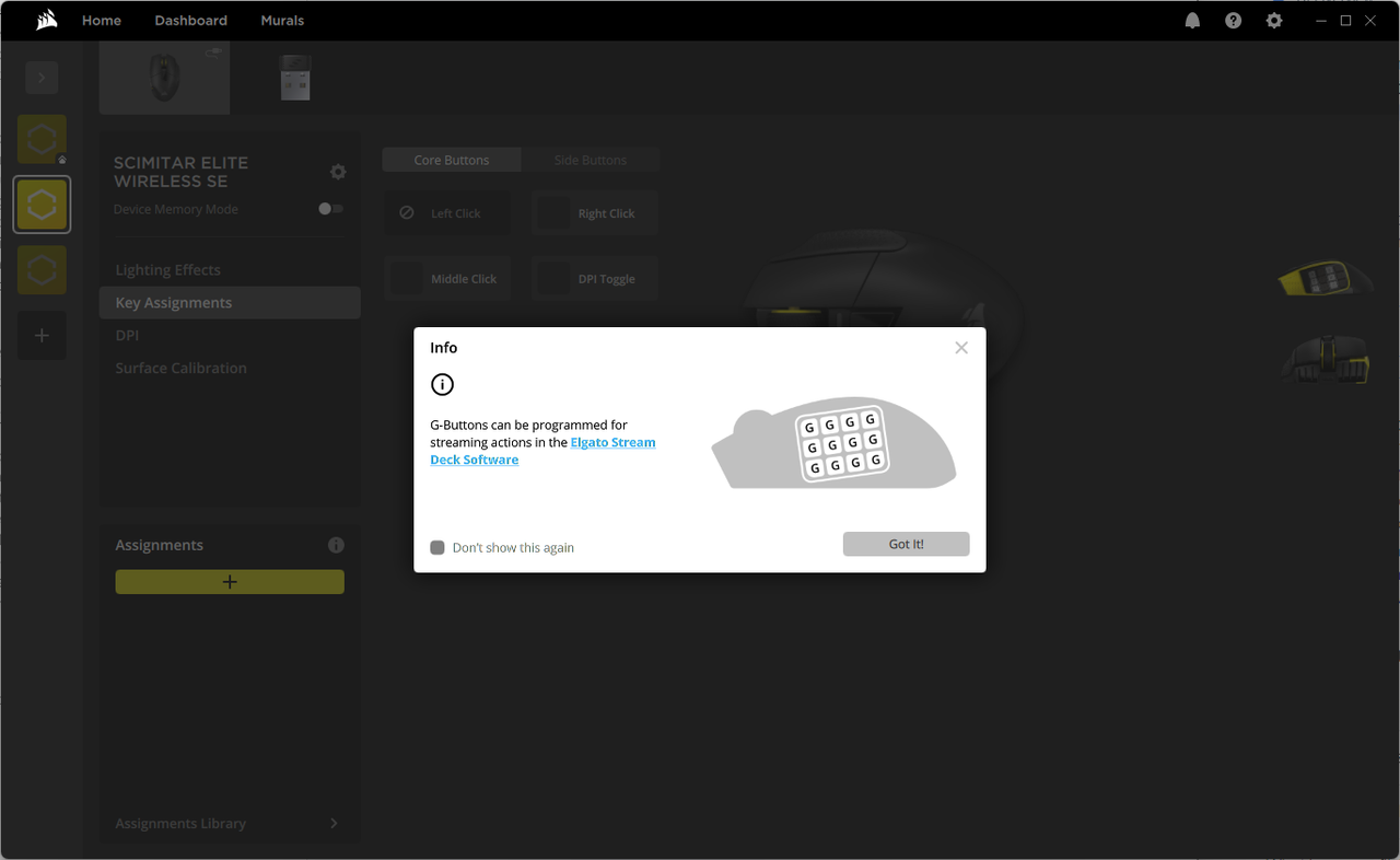Corsair Scimitar Elite SE Wireless
