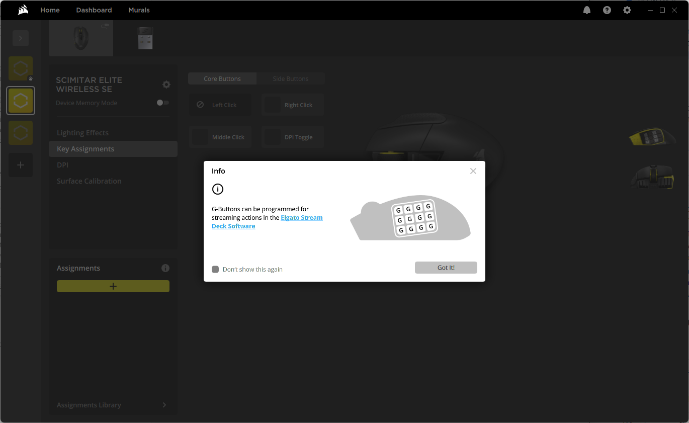 Corsair Scimitar Elite SE Wireless
