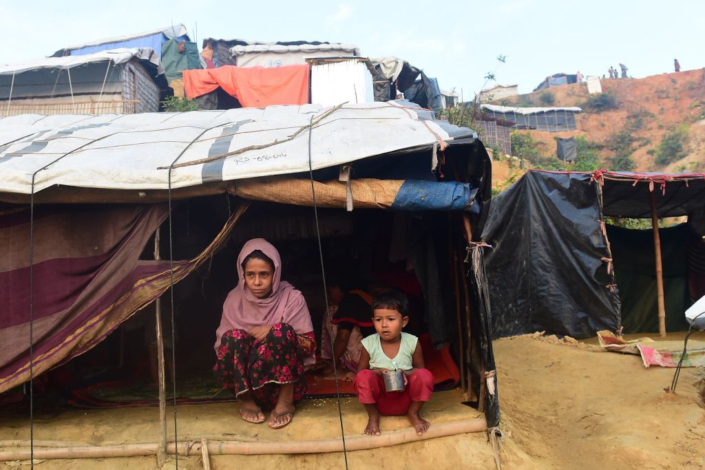 Rohingya refugees.