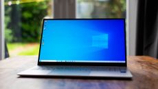 A photograph of the Samsung Galaxy Book Pro on a table