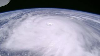 Typhoon Ragasa as photographed from the International Space Station by JAXA astronaut Kimiya Yui.