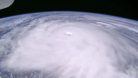 Typhoon Ragasa as photographed from the International Space Station by JAXA astronaut Kimiya Yui.