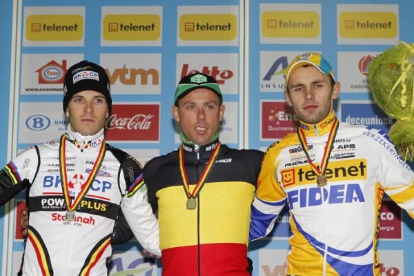 Belgian 'cross national podium: Niels Albert, Sven Nys, Rob Peeters