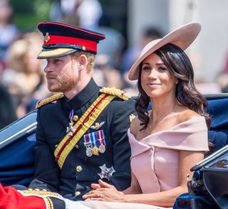 meghan markle trooping the colour dress
