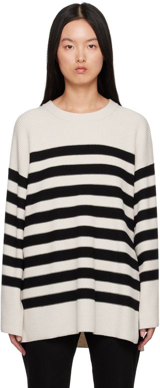 Beige & Black Leon Sweater