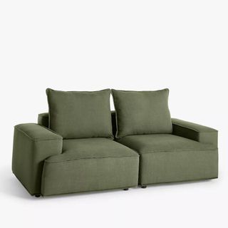 Picture of a green modular sofa
