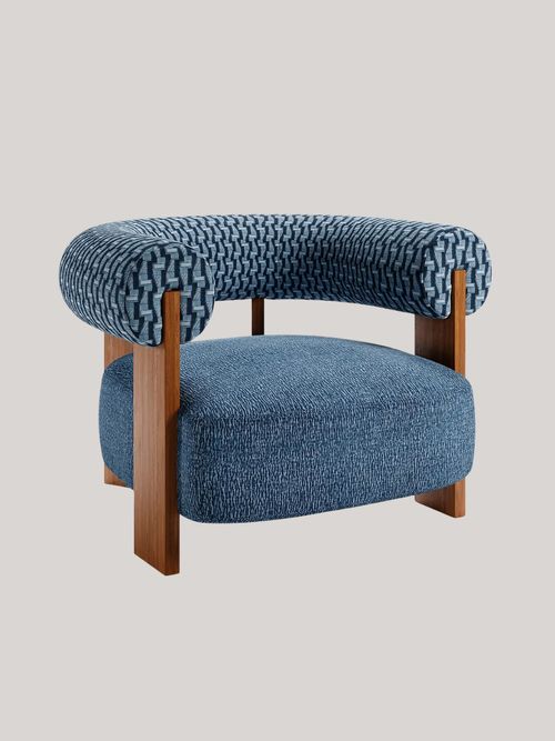 Fallon Cut Velvet Accent Chair