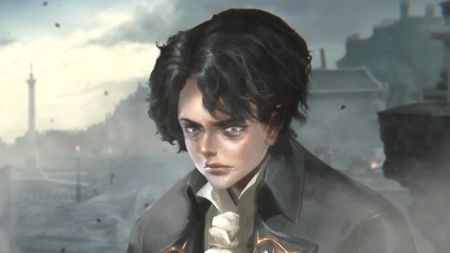 Vapor World: Over The Mind character with black medium length hair in a gray jacket