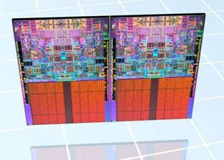 The second quad-core processor, Clovertown, has the same two-die layout as Kentsfield.