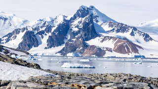 Stonington Island is lying in the eastern part of Marguerite Bay off the west coast of Graham Island, Antarctica.