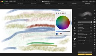 Pixelmator has a large variety of professional paintbrushes and pencils that give you granular control over your artwork.