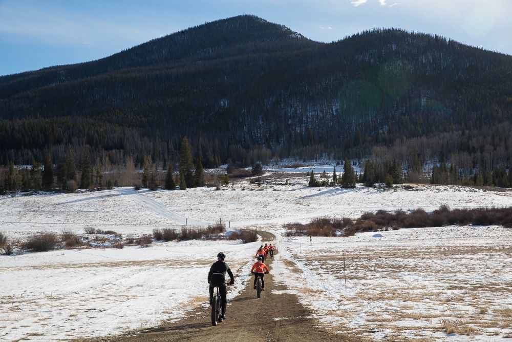And they're off into the great white wilderness