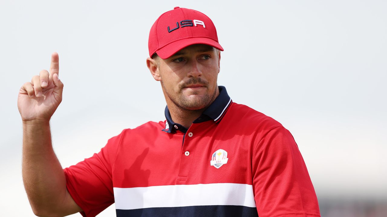 Bryson DeChambeau during the 2021 Ryder Cup at Whistling Straits