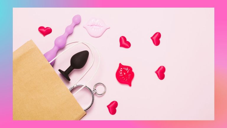 Valentine's Day sex toys in a bag
