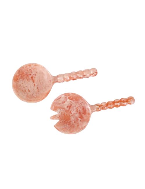Resin Salad Server-Pink 
