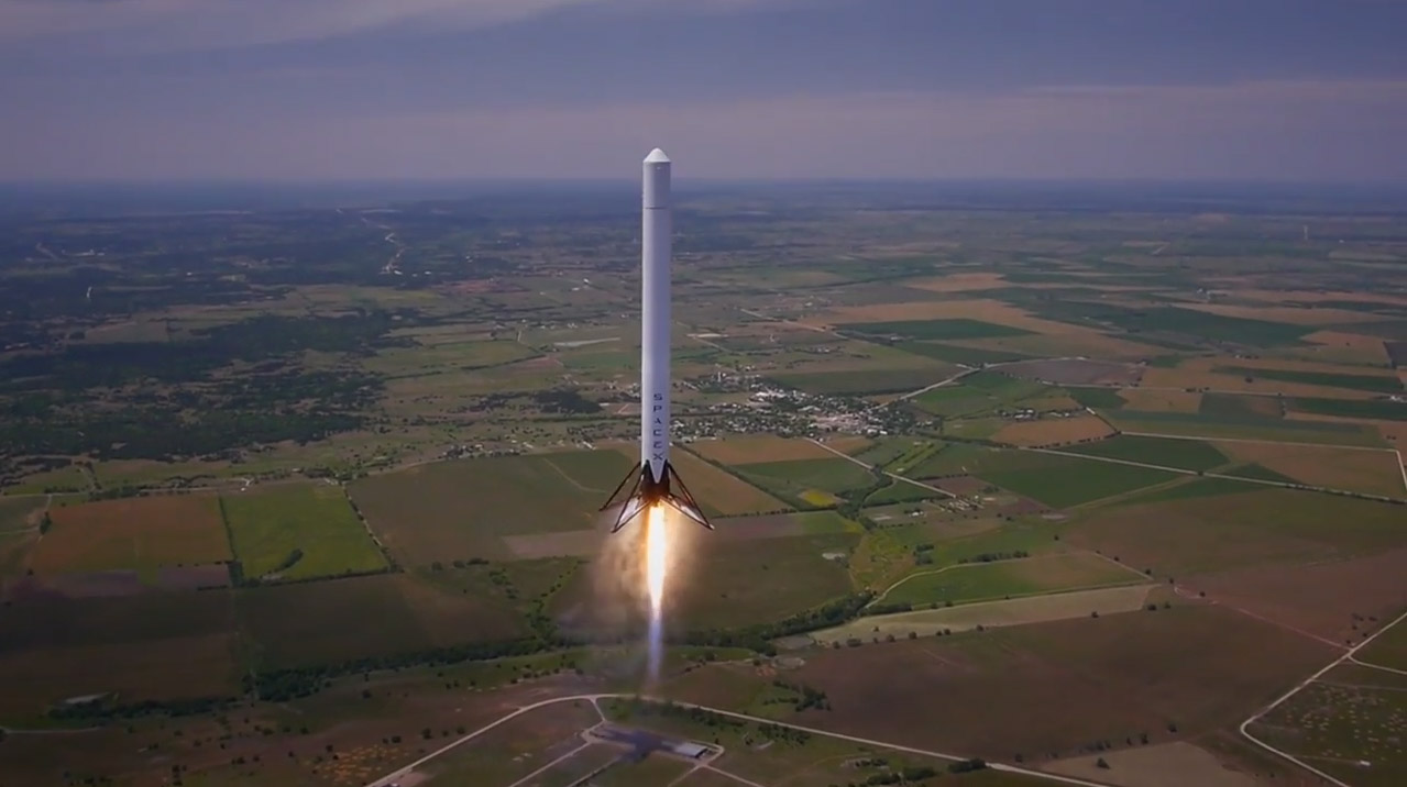 SpaceX&#039;s Falcon 9R Reusable Rocket Prototype