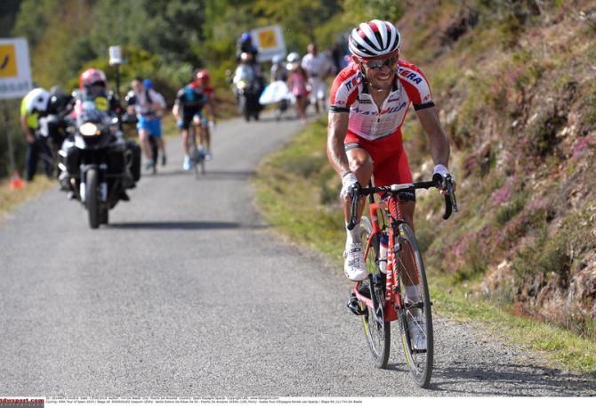 Joaquim Rodr&iacute;guez (Katusha) attacks as he looked to move onto the podium