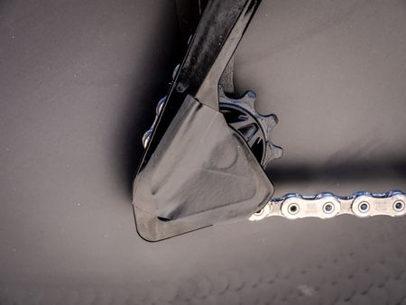 Taped over derailleur hanger
