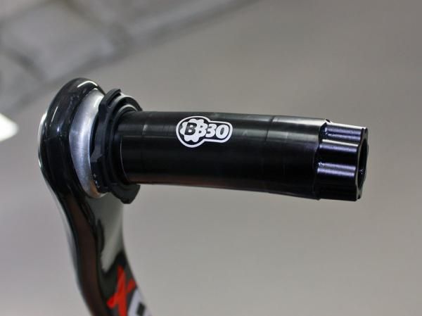 BB30 cranks still eventually fail at the spindle when overloaded but in a slightly different fashion than the GXP versions.
