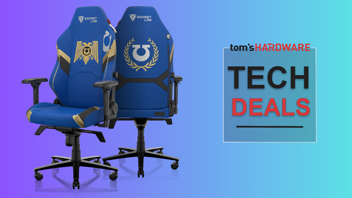 Over-the-top Warhammer 40K edition gaming chair on sale, flagship gaming chair for under $600