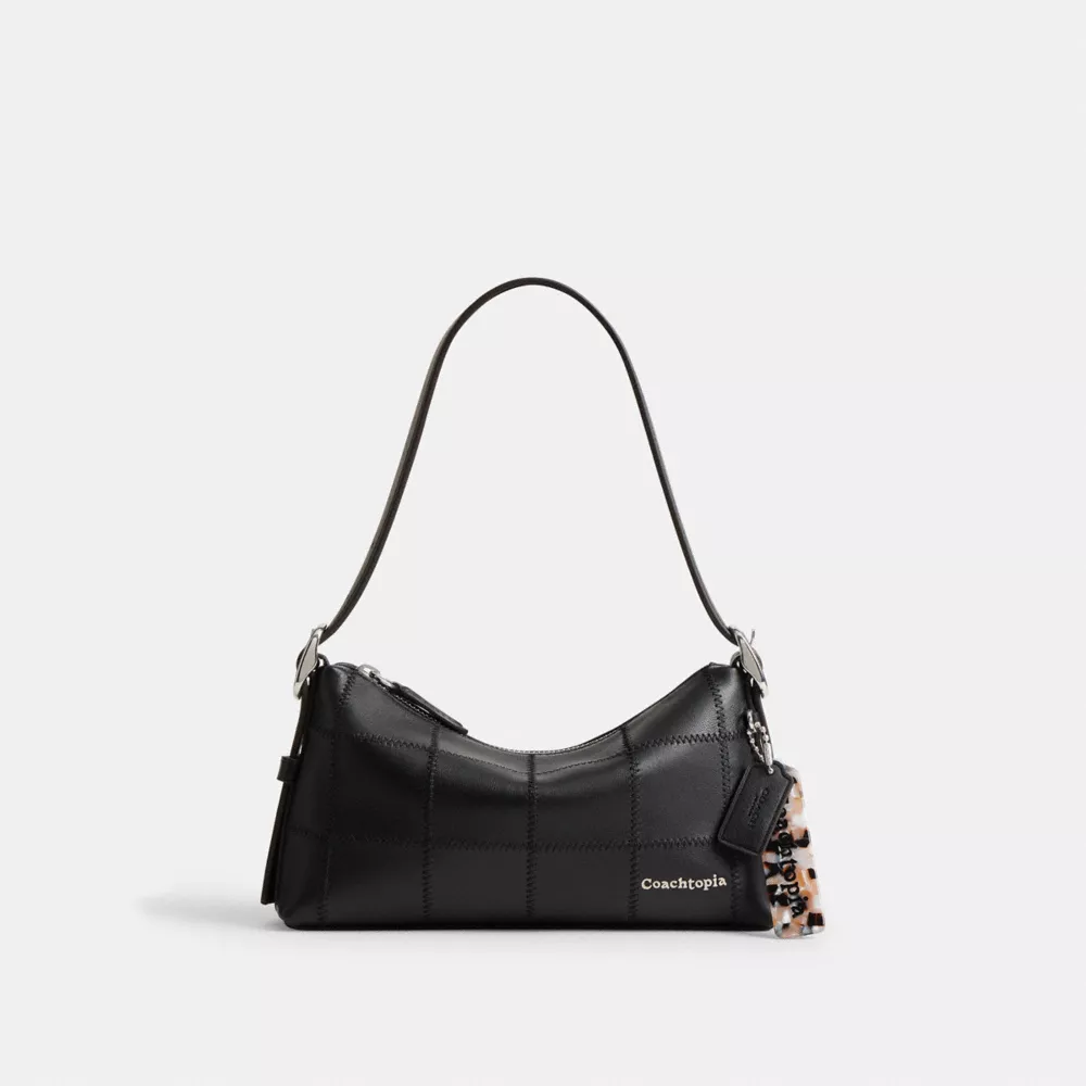 Alter/ego Small Shoulder Bag in Checkerboard Upcrafted Leather