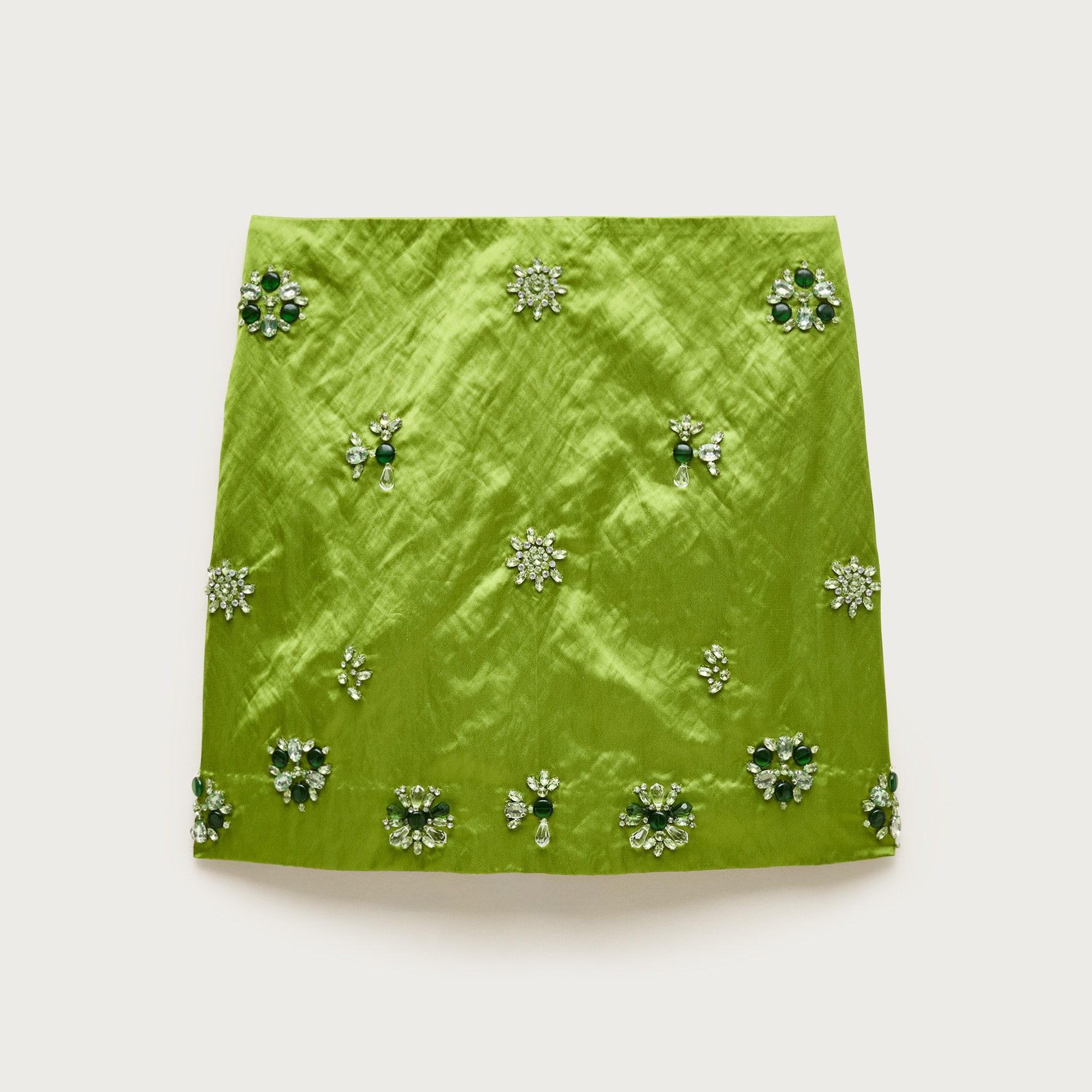 Collection Fairfax Embellished Mini Skirt in Memory Satin
