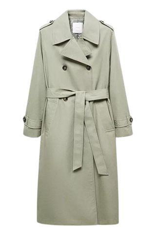 Mango Angela Wrap Detail Trench Coat