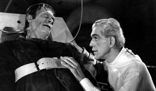 Frankenstein's monster and dr. frankenstein