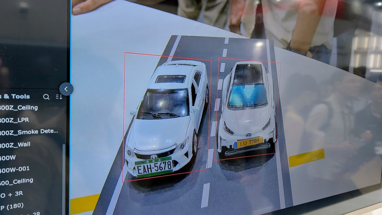 Synology camera car detection demo at Computex 2025