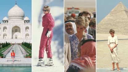 Montage of Princess Diana depicting the places she loved to spend time at