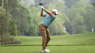 Rory McIlroy during the first round of the 2023 Masters