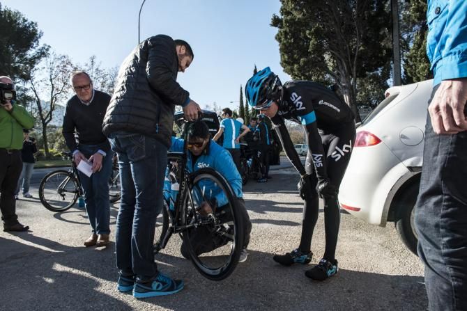 Marginal adjustments at the Team Sky training camp