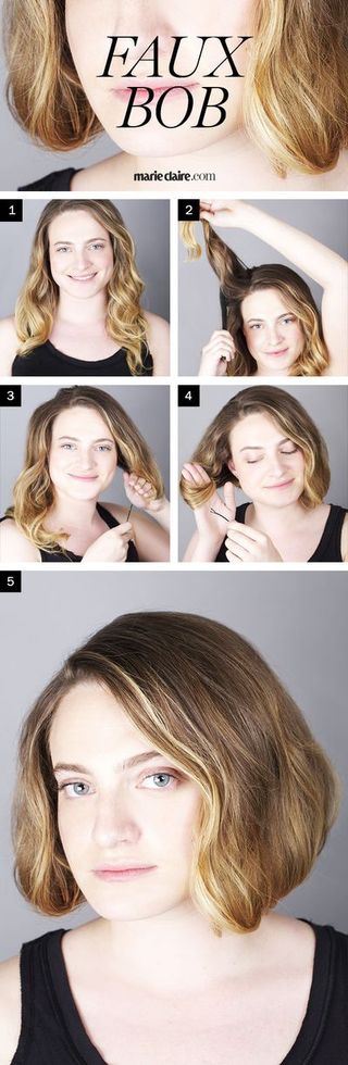 how to do a faux bob