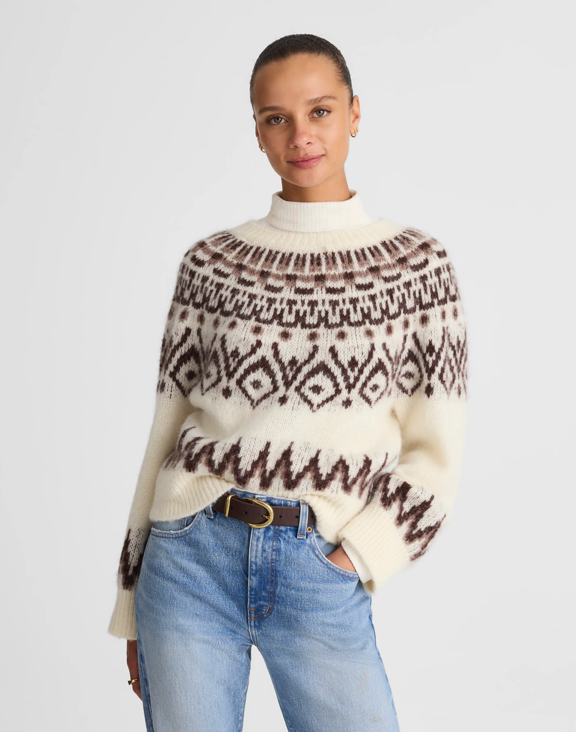 Fair Isle Boxy Sweater