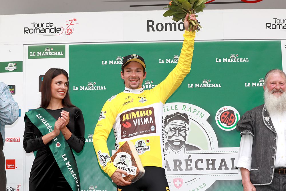 Primoz Roglic (Jumbo Visma) leads Tour de Romandie