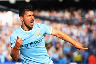 Sergio Aguero while at Man City