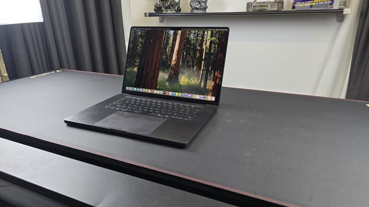 16-inch MacBook Pro with M4 Pro chip in a studio being used