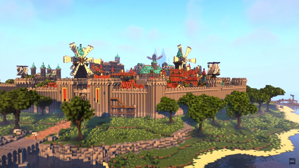 Minecraft build magnificently recreates Genshin Impact's Mondstadt | PC ...