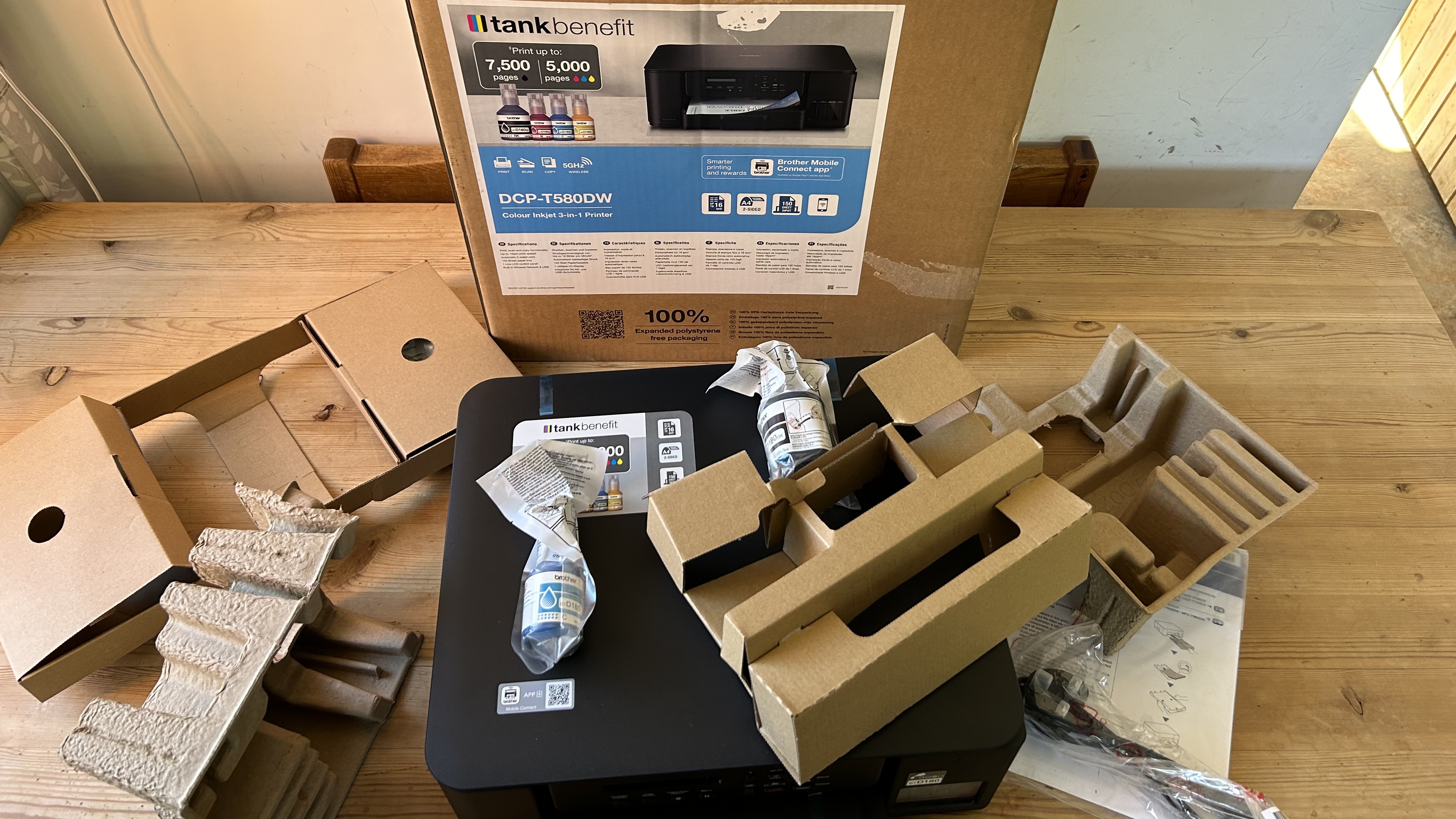 Brother DCP-T580DW during our review