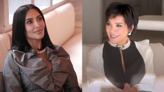 Kim Kardashian and Kris Jenner are shown on The Kardashians.