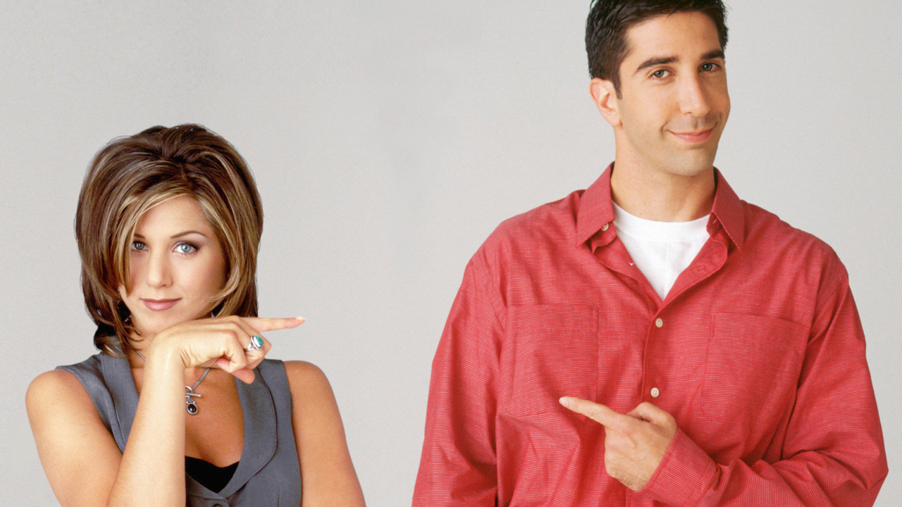 Jennifer Aniston as Rachel Green, David Schwimmer as Ross Geller