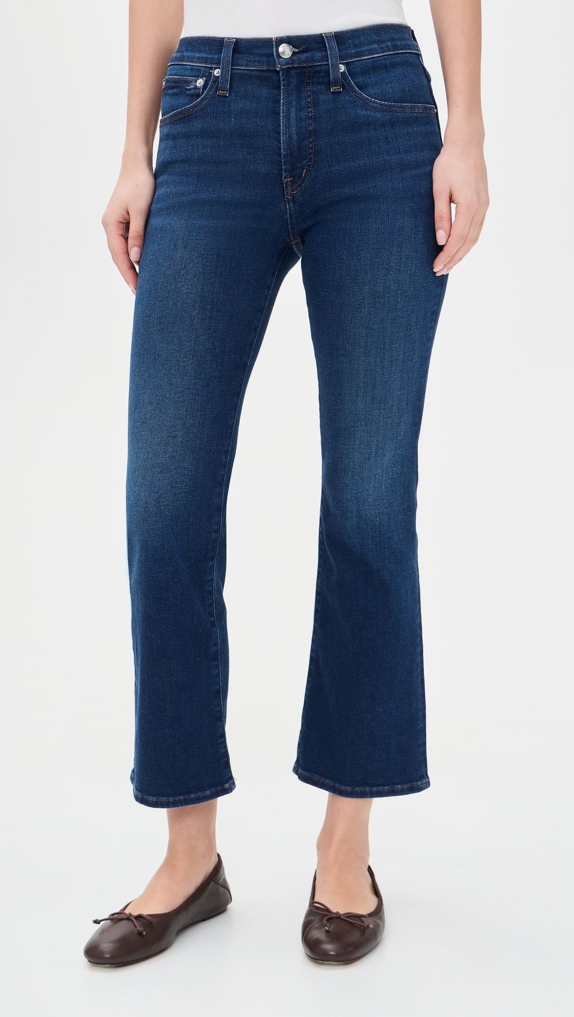Madewell, Stretch Flare Crop Jeans