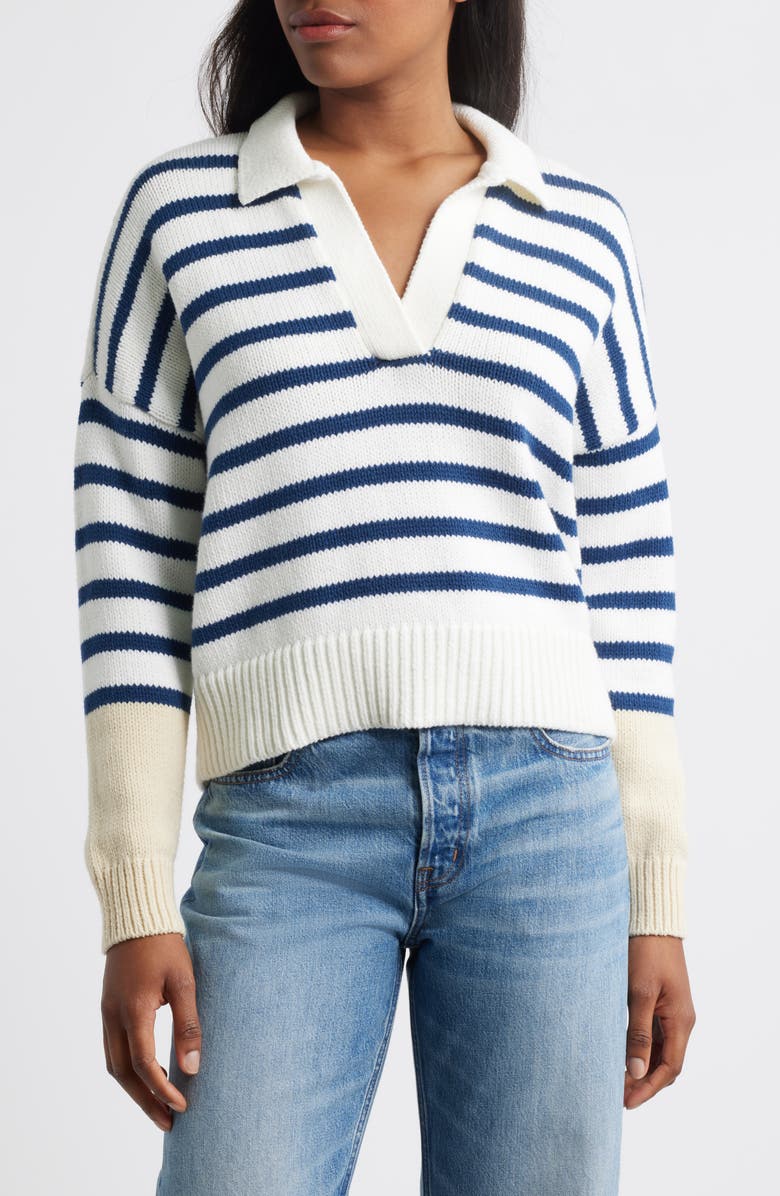 Dedham Stripe Polo Sweater