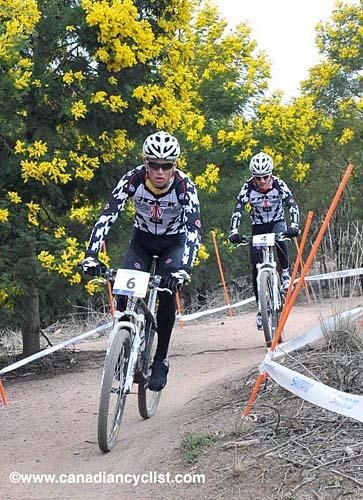 The Fl&uuml;ckiger brothers are unmissable in their distinctive kits.