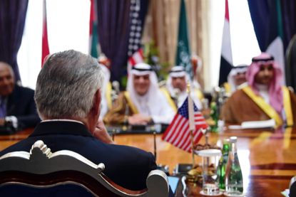U.S. Secretary of State Rex Tillerson, participates in a ministerial meeting with the foreign ministers of Bahrain, Egypt, Saudi Arabia, and the United Arab Emirates.