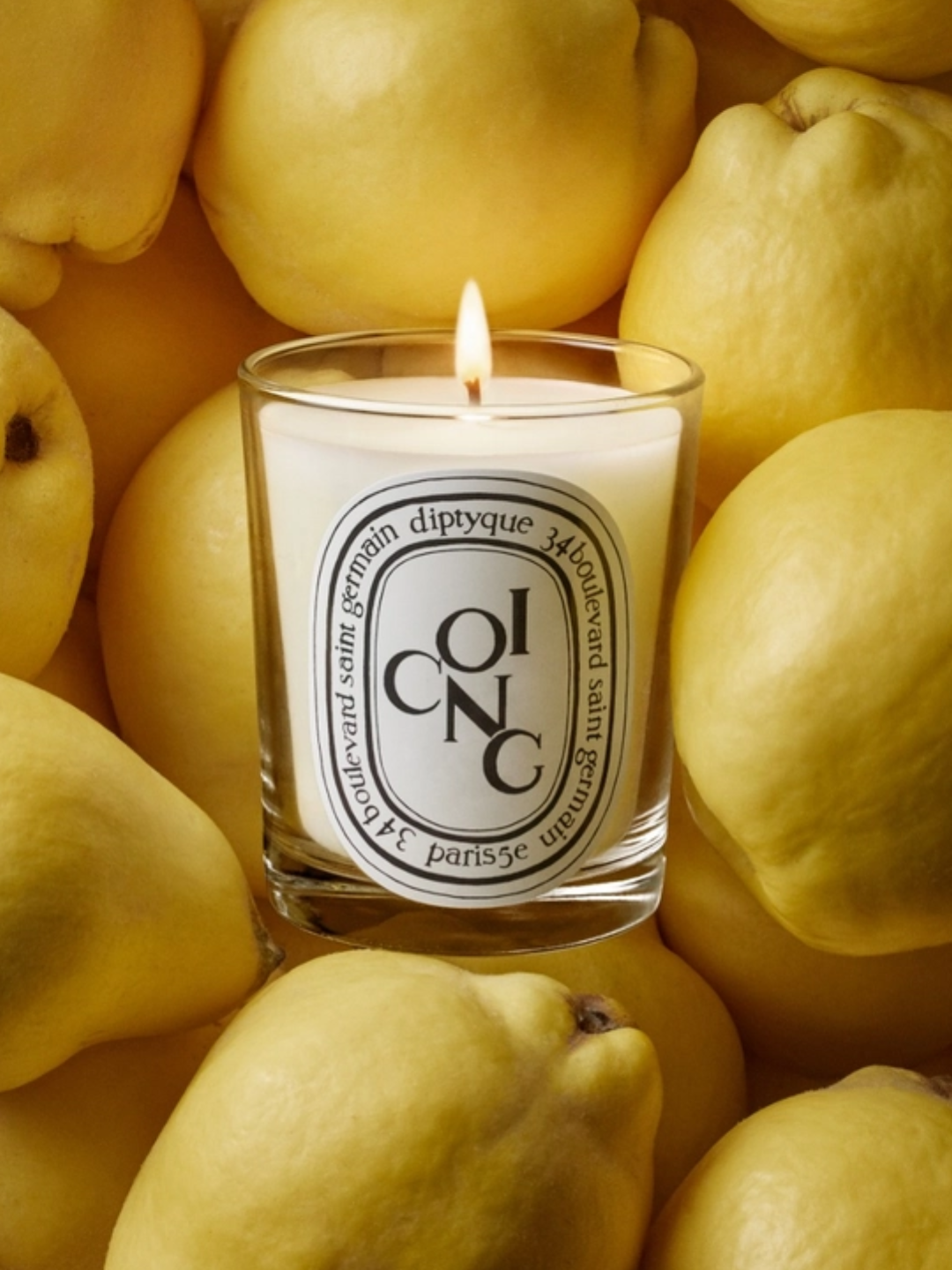 A quince-scented candle from Diptyque