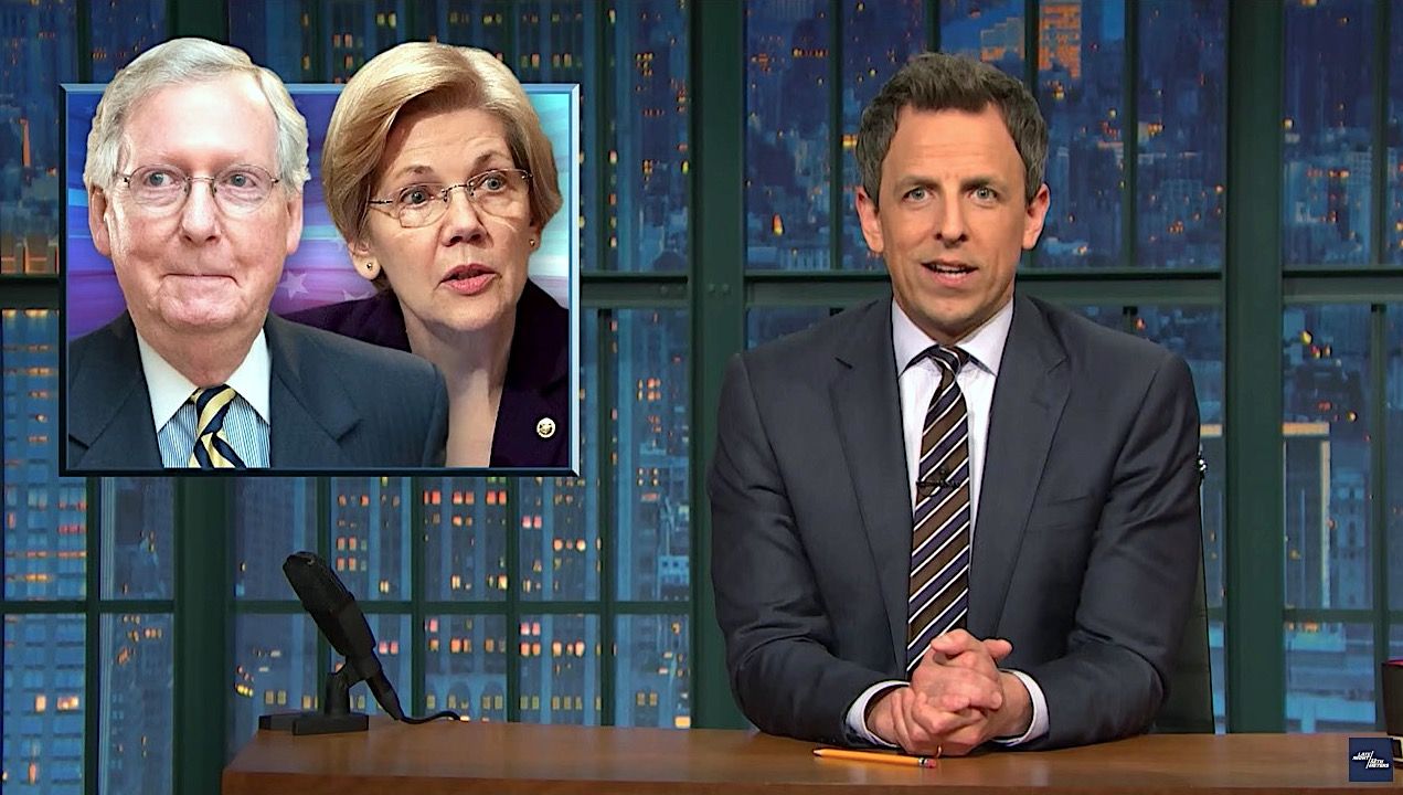 Seth Meyers advises the Democrats to follow Elizabeth Warren