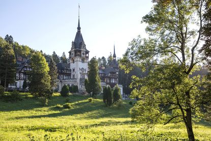 The charming Peles Castle in Romania.