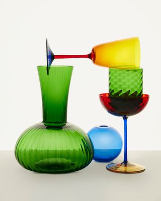 colourful glassware by Dolce & Gabbana Casa
