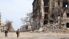 The aftermath of Russian shelling in the city of Mariupol
